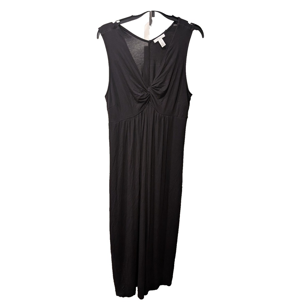Maternity Dress Long, Sleeveless,  Black, size XL, by Daily Ritual